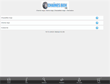 Tablet Screenshot of chainesbox.com